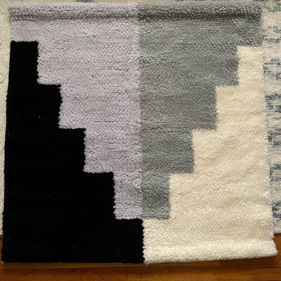 New Woven Geometric Black and Gray Hanging Wall ART Decoration